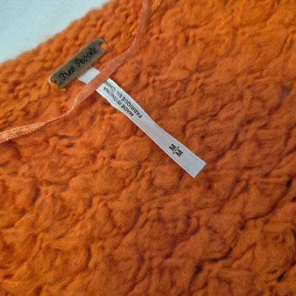 Free People Orange Boho Crochet/Knit (M) - Picture 3 of 5